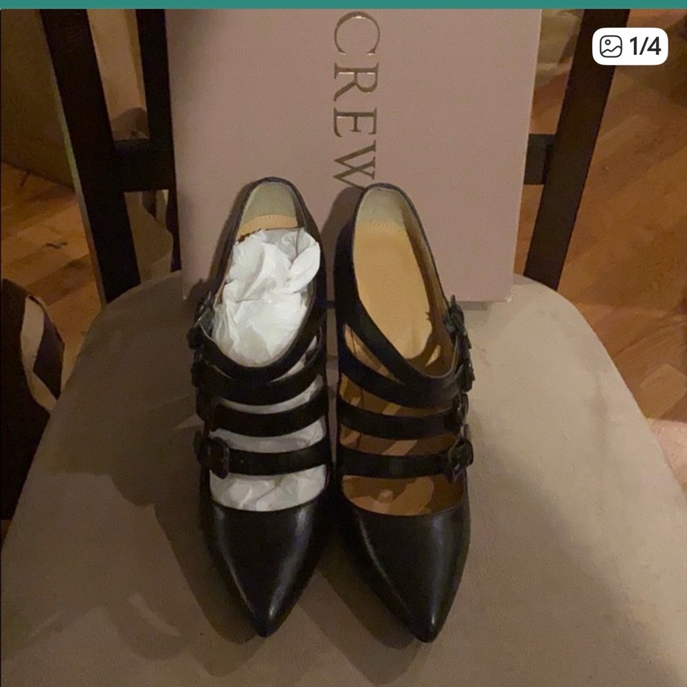 J. Crew Adrianna buckle pumps size 7.5 worn once.